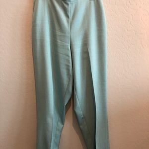 Alfred Dunner Aqua/Light Teal Pants 14